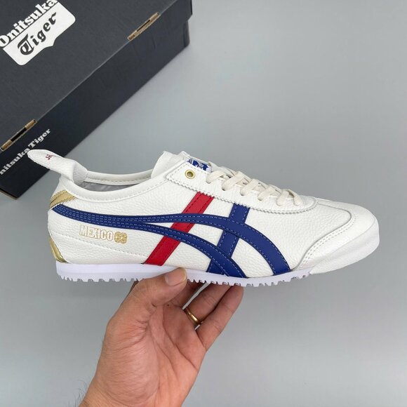 Onitsuka/Tiger MEXICO 66 Sneaker WHITE/DARK BLUE - Picture 1 of 4